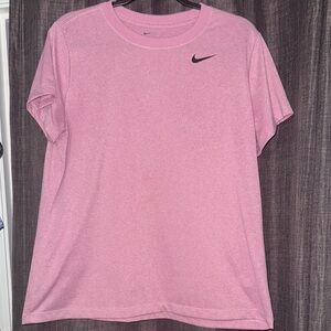 Nike Women's Pink Heather Dry Fit T-Shirt